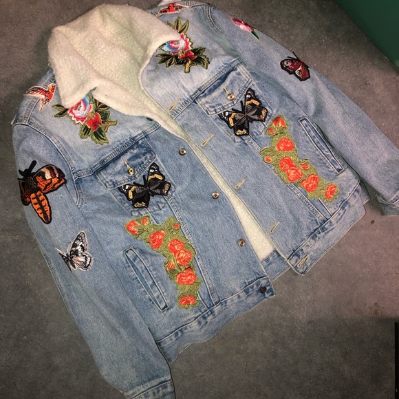 Fur Lined Jean Jacket - Picture 3 of 10